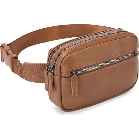 Belt Bag Women Pu Leather Cross Body Fanny Pack Fashion Packs Adjustable Strap - Picture 6 of 6